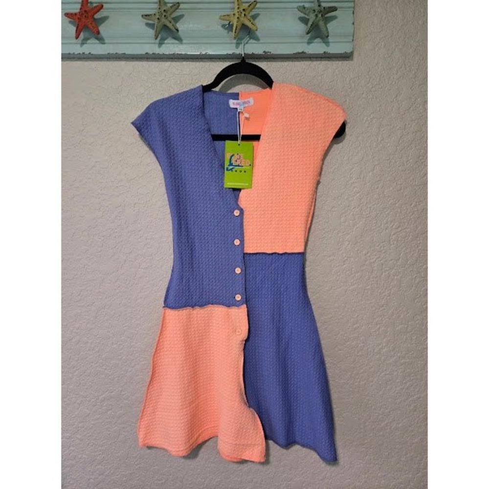 Elsie‎ & Fred Colorblock Waffle Knit Romper